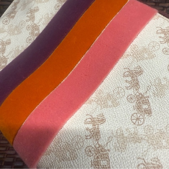 Charlie Pouch With Horse And Carriage Print And Varsity Stripe coach 88500 - Picture 4 of 7